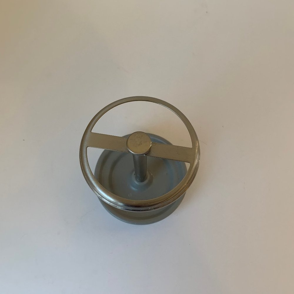 Toothbrush Toothpaste Razor Holder Gray Ceramic & Metal - Picture 2 of 3